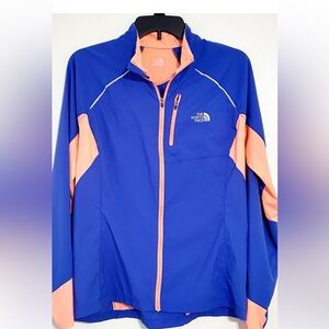 The North Face Vibrant Blue and Peach Jacket